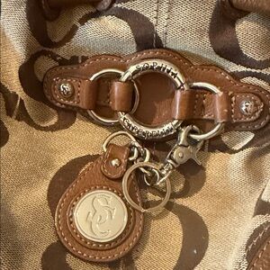 Brown Monogram Canvas Tote Bag